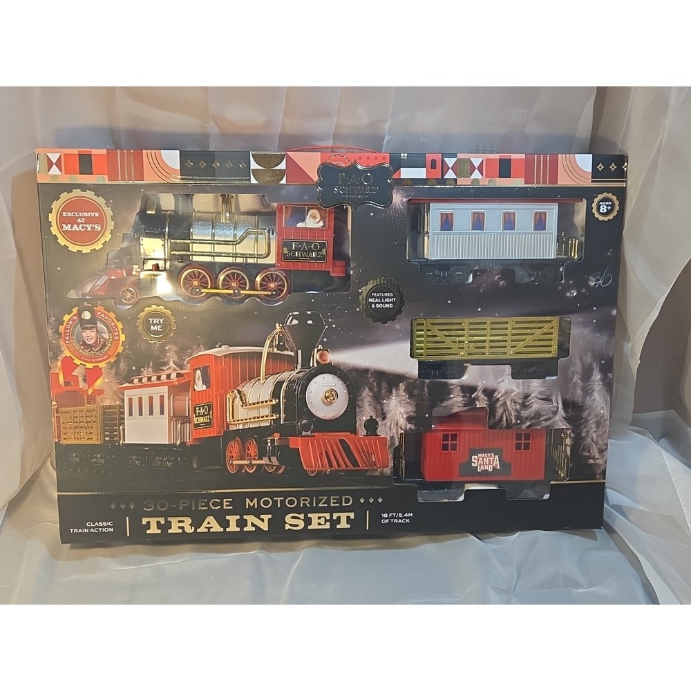 F.A.O. Schwarz 30-Piece‎ Motorized Train Set 2019, Exclusive at Macy's, Fallon's